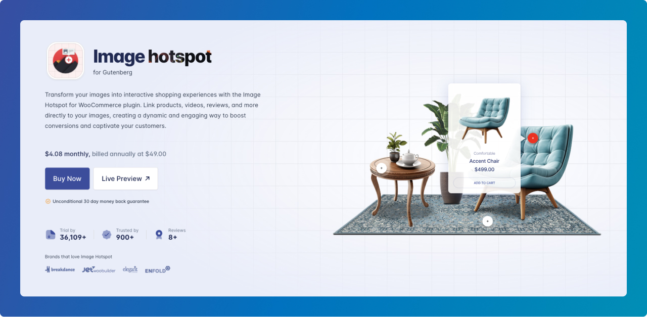 Image hotspot for Gutenberg