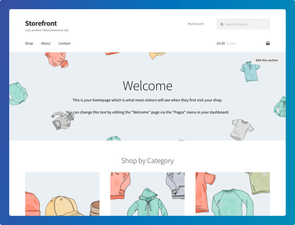 Storefront WordPress Theme free