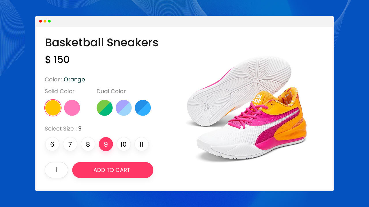 Group swathces on the product page