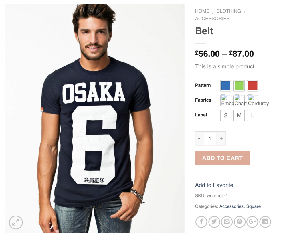 pattern attribute turned into color swatches