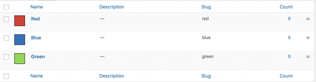 red-blue-green color picked up