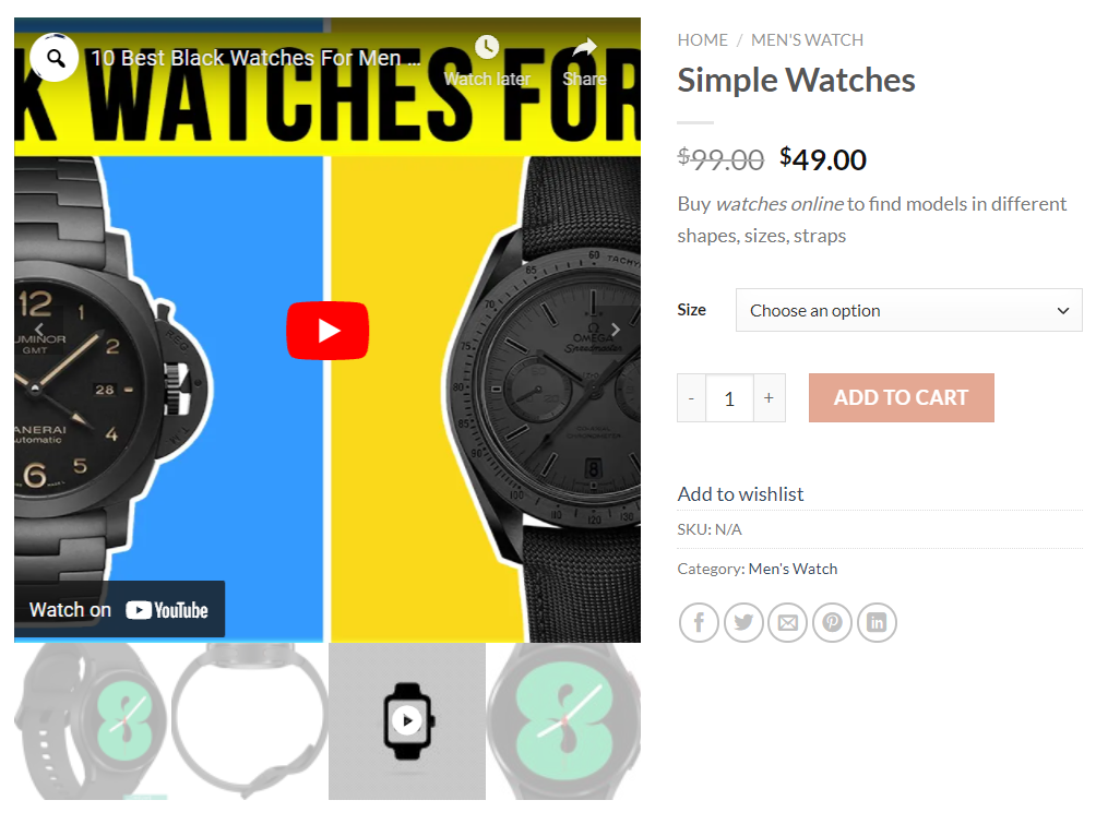 youtube video gallery front end