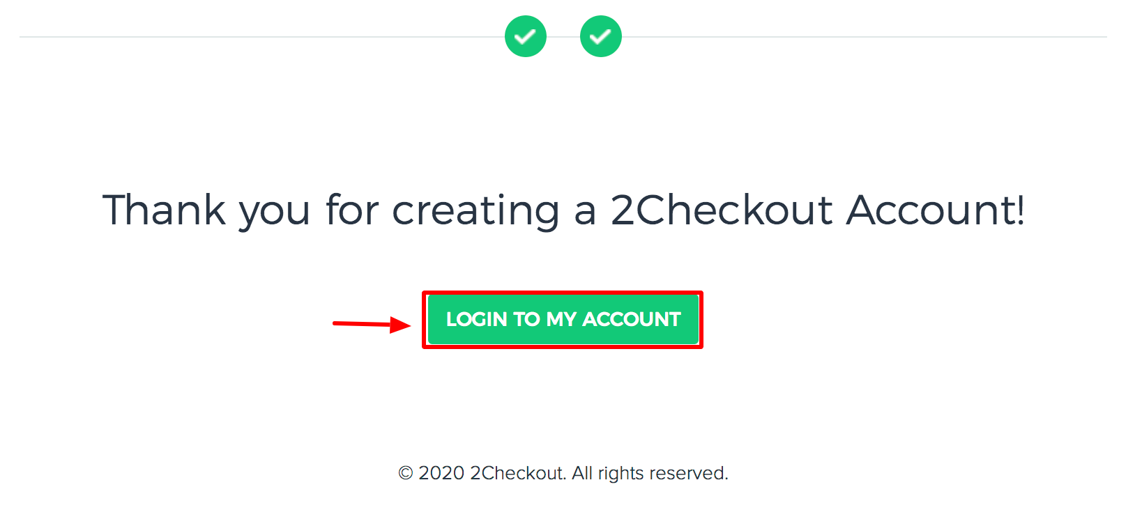 2Checkout Payement Gateway Thank you