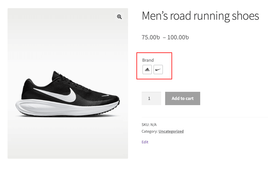 Men's road running shoes frontend view